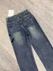 Kvinnors jeansdesigner 23SS Liten doftande höstklänning: liten, lång, smal, fashionabla, raka, breda ben för kvinnor HQ86