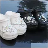 Pièces de chaussures Accessoires Tendance Starfish Croc Charms Sandales d'été Musthave Pearl Flower Drop Delivery Shoes Dhw3A