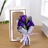 Fleurs décoratives savon artificiel 3 Roses Bouquet fête des mères décoration de la maison fête saint valentin noël mariage professeur cadeau