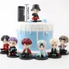 Anime Manga Bangta Boy Groups 7pcsset Kpop RM Jin Suga Jhope Jimin v Jungkook Doll Toys Figure Star Idol Cute Army تمثال 230410