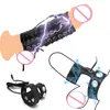 Jouets pour adultes Strongest BDSM Power Box Electro Shock Pénis Anneau Électrique Stimuler Massage Gland Trainer Cock Cage Extender Hommes Sex Tool 230411