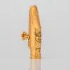 Professional Tenor Soprano Alto Saxophone Metal Mouthpiece Gold Plating Sax Mouth Pieces Accessories Size 5 6 7 8