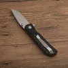 1Pcs G0411 Flipper Folding Knife 9Cr18Mov Satin Drop Point Blade Black G10 Handle Ball Bearing Fast Open EDC Pocket Knives