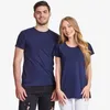 T-shirts pour hommes Couple T-shirts d'été hommes femmes mode drôle coton pull T-shirts couleur unie imprimé col rond à manches courtes