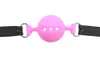 Giocattoli per adulti Morbido silicone Gag Ball BDSM Bondage orale Gear Fetish Bocca aperta Sesso traspirante per coppie Cosplay Schiavo Accessori esotici 230411