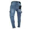 Männer Jeans Herbst Männer Jeans Casual Hosen 2021 Neue Mode Ausgefranste Slim Fit Lange Denim Hosen Loch JeansLF231111