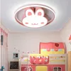 Światła sufitowe Nordic Pink Dzieci Dekorowanie sypialni Ultra cienka lampa LED do pokoju przyciemnione światło nowoczesna dekoracja domu luminaire