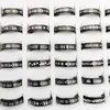 24pcs/Lot RotatingRing Stainless Steel Neutral Jewelry Wedding Rings For Women Men Couple Double layer Aesthetic Free Shiping