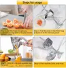 Fruit Vegetable Tools 2set 3set 6set Manual Juice Squeezer Aluminum Alloy Hand Pressure Orange Juicer Pomegranate Lemon Kitchen Accessories 230411