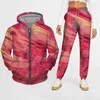 Men's Tracksuits Autumn Winter 2 Piece Set Women Zipper Hoodies Pants 3D Printed Sportswear Suits Ladies Girls Hoodie Sets MEN