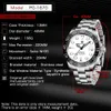 ساعة Wristwatches Pagane Design Men S Mechanical NH35 Movement Glass Glass 100m Watch Watch Original for Wen 231110