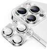 Protezione per obiettivo fotocamera con diamante glitter in metallo Bling per iPhone 14 13 12 11 Pro Max Plus 13 12 Mini 14 Pro Protezione schermo in vetro