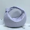 Grands sacs jodie de 10A BV Travail manuel Tissage du cuir Sac sous les bras en cuir d'agneau de qualité supérieure Fermeture à glissière pour sac à bandoulière en peau de mouton douce