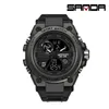 Zegarek zegarków Sanda Sports Watches Luxury Wojskowy Kwarc Electronic Shock Odporny na wodoodporne cyfrowe cyfrowe na rękę Relogio Masculino 230410