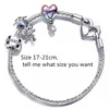 925 Silver Game Charm Designer Bracelets for Women Diy Fit Pandoras Little Mermaid Full Collection Bracelet Set Christmas Party Holiday Jewelry Gift with Box