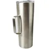 20oz 30oz skinny tumbler met handvat vacuüm roestvrijstalen rechte kop 30oz koffie biermok met deksel 30oz drinkmokken A07 Qwxcb