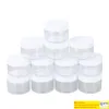 Bouteilles d'emballage 12 Pcs Vide En Plastique Transparent Slime Bocaux De Faveur Widemouth Récipients Rechargeables Avec Couvercles Pour Artisanat Cosmétiques Lotions