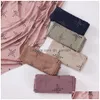 Foulards Paillettes Tricoté Jersey Hijabs Doux Respirant Stretch Écharpe Brillant Châles Musulmans Wraps Foulard Islamique Drop Deliver Dhgarden Dho0F