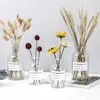 Vazen Noordse glazen bloem vazen ​​gedroogde bloem arrangement fles creatieve hydrocultuur terrarium container woonkamer bureaubladdecor P230411