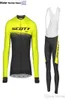 2018 Thermal Fleece Cycling Jersey Long Sleeve and Cycling Bib Pants Cycling Kits Strap Ciclismo Bicicletas MTB Sports Wear B181116051155