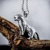 Nieuwe mode luxe designer rock hiphop sieraden cool titanium staal handsom dier tijger hanger ketting voor mannen