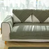 Housses de chaise Midsum, housse de canapé d'angle en lin, simple, couleur unie, serviette épaisse, protection de meubles, coussins antidérapants, siège
