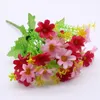 Dekorativa blommor inomhusblomma konstgjorda faux 6st Daisy Wildflowers Decor Outside Garden Silk