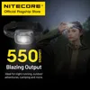 Head lamps NITECORE NU31 USB-C Rechargeable Headlamp 550 Lumen Trail Running Fishing Trekking Headlight Work Light Built in Li-ion Battery P230411