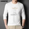 T-shirts pour hommes Top Grade Mulberry Soie 5,2% Nouvelle marque de mode 2023 Designer Luxe Graphique Hommes T-shirt À Manches Longues Tops Casual Hommes Vêtements J231111