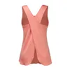 Yoga Outfit Shirt Women Gym Quick Dry Sports s Cross Back Top Womens Fitness Sleeveless Vest 230411