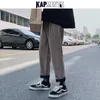 Pantalon homme KAPMENTS Streetwear jaune pantalon à carreaux hommes Joggers 2023 homme décontracté droit sarouel hommes coréen Hip Hop pantalon de survêtement grande taille W0414