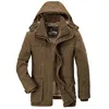 Mensjackor Outwear Parkas Winter Jacket Män förtjockar varm bomullspadded huva vindbrytare parka plus storlek 5xl 6xl rockar 231110