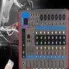 Freeshipping USB Mezclador de audio de estudio en vivo profesional de 9 canales Nueva consola de mezclas Ecualizador de 3 bandas Efectos incorporados con Bluetooth 48V Nwrs