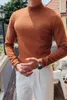 Camicie da uomo arancione arancione arancione arancione cuccioli infeltriti inghilgintleman camicette di fondo vintage abbigliamento elegante slim fit