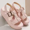 Slippare Big Size 43 Brand Ladies Platform Gladiator Sandaler Fashion Wedges High Heel S Party Summer Woman Shoes 230410