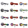 Bong Hand Silicone Pipe Multi Designs Water Pipes Tobaksrökande rör Cartoon Figur Multi design för torr ört bärbar obrytbar grossist