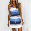 Casual Dresses Women'S Summer Sundress 2023 Beach For Women Print Tank Dress Sleeveless Boho Vestido Sukienki Elbise Jurken