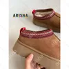 Tasman Slippers Chestnut Fur Slides Sheepskin Shearling Tazz Mules Men Men Ultra Mini Platform Uggliss Boot slip-on Shoes Suede upper comf hre ghwe