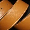 Belts LannyQveen Belt Strap With Holes Men Plate Buckle Without Split Leather