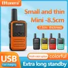 Altri articoli sportivi Btoera 2 pezzi Mini walkie talkie PMR 4 Radio bidirezionale portatile Ht PTT Walkietalkie 5W 16CH UHF 400470 MHz per 231110