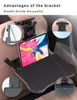 Auto -organizer Back Back Foldable Table Black Tray Laptop Telefoonhouder Drinkstoel Opslag Pocket Doos Travel Auto -accessoires