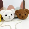 Marsupi Borsa a tracolla per orso di peluche del fumetto delle ragazze per bambini Messenger per bambini Portamonete Kawaii Zaino per animali di peluche per bambine