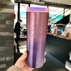 Rostfritt stål Starbucks kaffemuggar lavendeltermos kopp par designer bärbar vakuum flaskena6276j