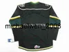 KOB Weng 2016 Custom 2013-14 Londen OHL weg Premier Hockey Jerseys Black White Green XXS-6XL-Aangepast