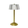 Luzes noturnas Lâmpada de mesa LED nórdica 3 Metal de metal de metal retro casa decorativa Humor Light Light Bedroom Europeu Luxury Vintage Table