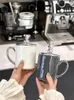 Tasses de luxe tasse en céramique tasse d'eau nordique Couple femme bureau ménage Simple café petit déjeuner boire
