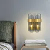 Wandlampen Lantaarn SCONCES Antieke badkamerverlichting houten poelie zwaaitarm licht schattige lamp kristallen sconce