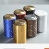 Xxl Aluminium ALLIAG TOBAC CANS POCLES BOSE DE Rangement Boîte à thé Bijoux Metal Bijoux Tools Smoking 6 Couleur 52 * 58 mm / 46 * 70 mm