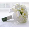 Decorative Flowers Beautiful Real Touch PU Artificial 30pcs Calla Lily Bridesmaid Wedding Boutonniere Bridal Bouqute