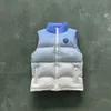 2023 Giacche da uomo Giacca Trapstar Irongate Badge Gilte-ice Blue Top Quality Lettering ricamato Chiusura con zip Gilet Cappotto da donna ESS